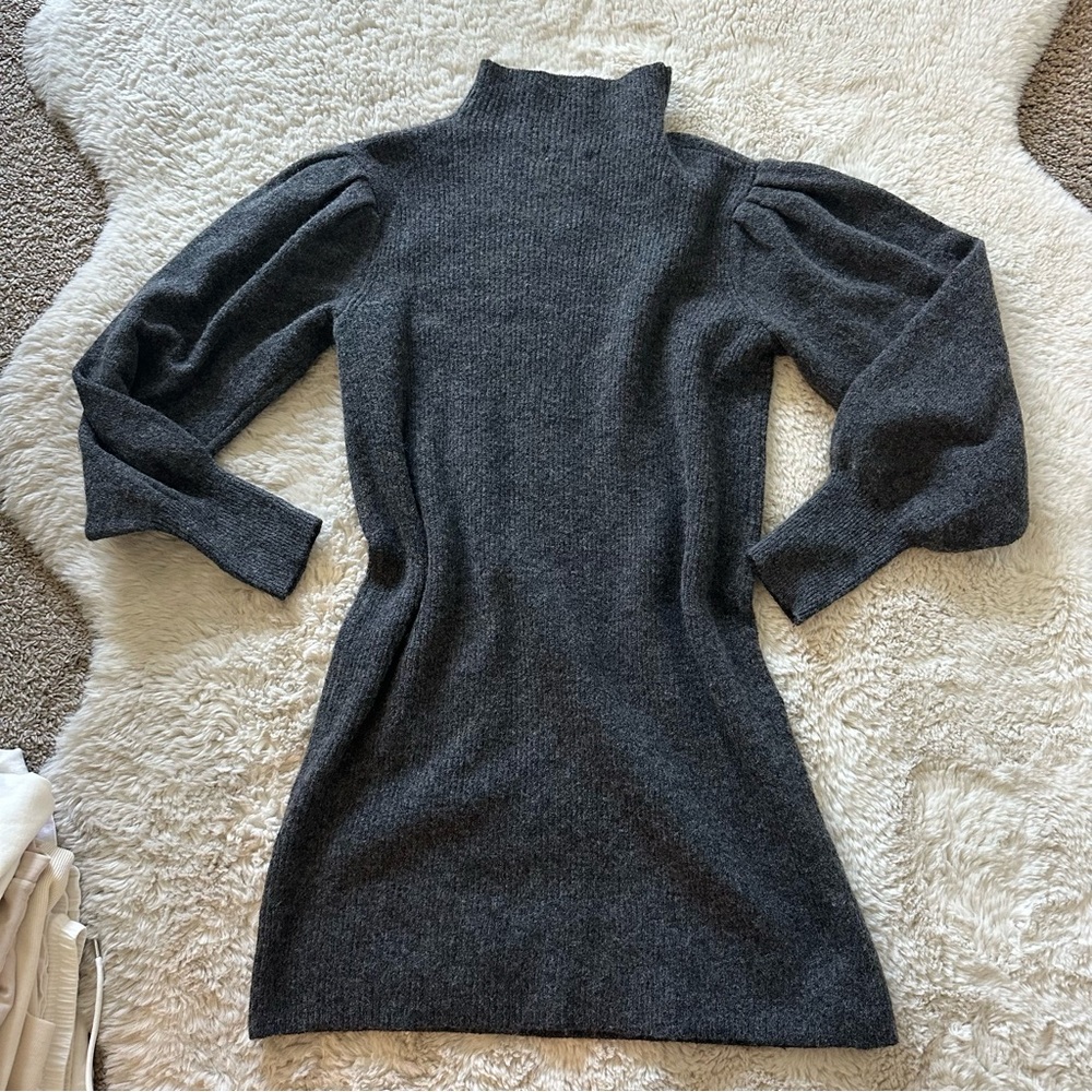 Blu Pepper Charcoal Sweater Dress